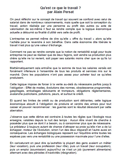 Publication Archipel qu est ce que le travail